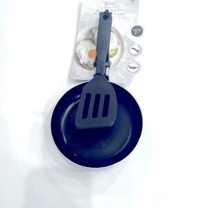 CORE 2 Piece Mini Fry Non-Stick Pan Set & Slotted Turner Blue NEW with s…